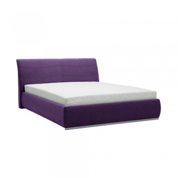 Pat dublu Mazzini Beds Luna, 140 x 200 cm, violet
